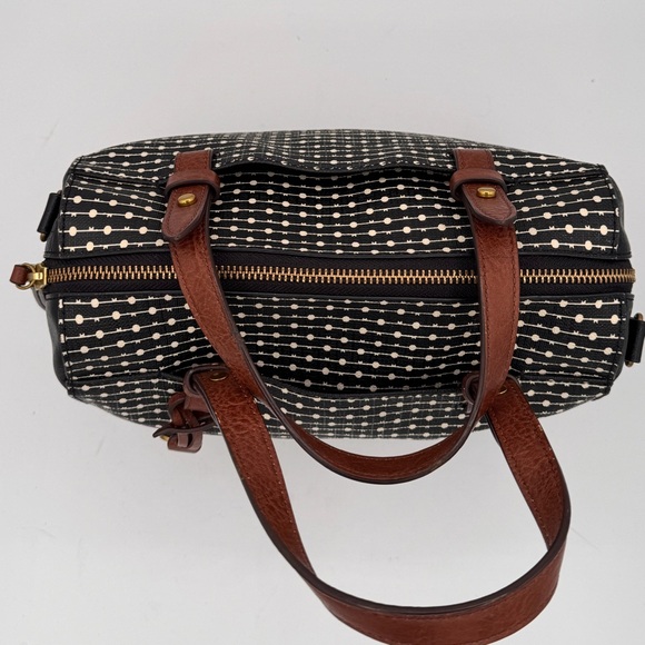 Fossil Black and Cream Satchel - Picture 7 of 12